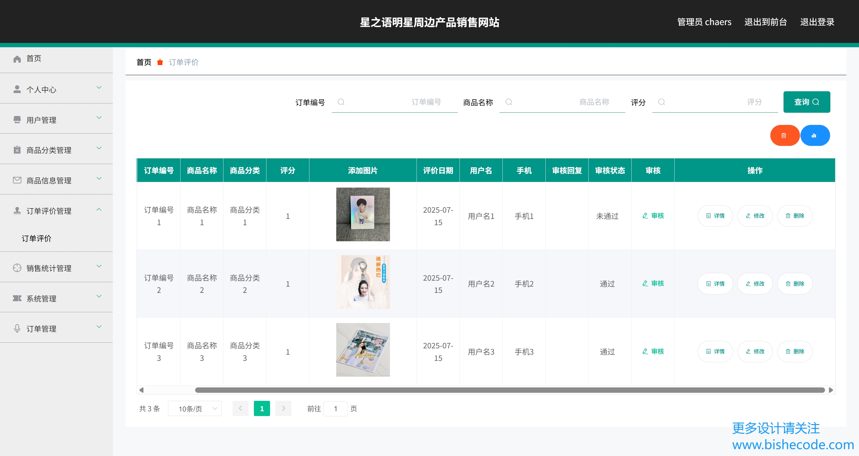 基于SpringBoot的星之语明星周边产品销售网站的设计与实现 - 图片 3